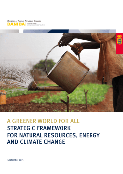 a greener world for all strategic framework for natural resources