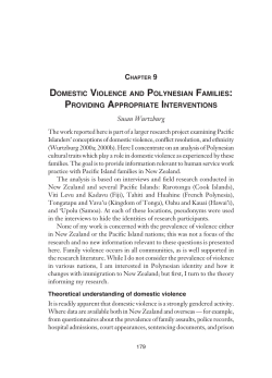 Domestic Violence and Polynesian Families