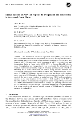 Spatial Patterns of NDVI in Response to Precipitation and