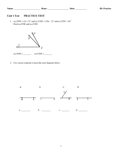 ExamView - Unit 1 Test Practice Test.tst