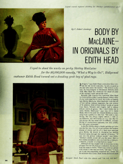BODY BY IN ORIGINALS BY EDITH HEAD