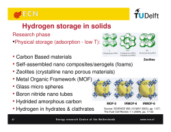 Hydrogen storage in solids