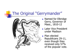 The Original &ldquo;Gerrymander&rdquo;