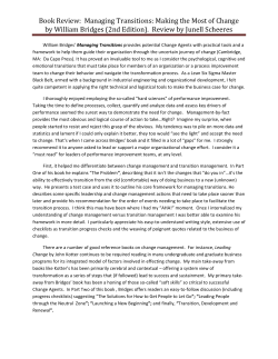 Book Review: Managing Transitions: Making the Most of Change by
