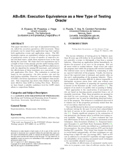 AB=BA: Execution Equivalence as a New Type of Testing Oracle