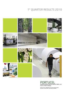 1st Quarter Results - The Navigator Company