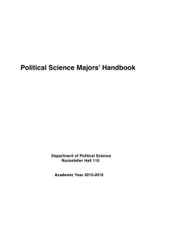Political Science Majors` Handbook