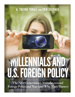Millennials and US Foreign Policy
