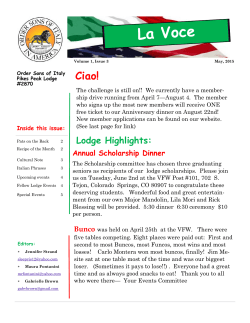 May 2015 - Sons of Italy