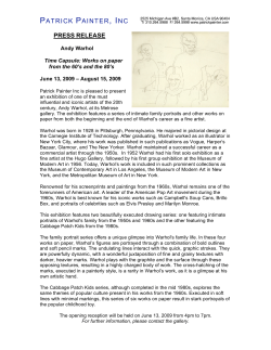 press release - Patrick Painter