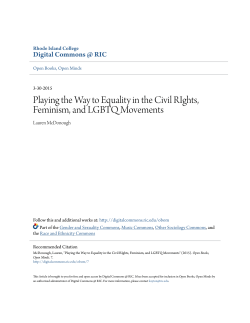Playing the Way to Equality in the Civil RIghts, Feminism, and