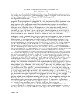 interesting food in Chicago