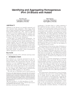 Identifying and Aggregating Homogeneous IPv4 /24 Blocks with