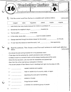 D Pick the correct word from the box to ,complete each s