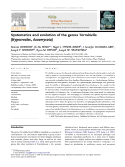 Systematics and evolution of the genus Torrubiella