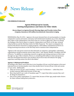 Ageism widespread in Canada, limiting independence and