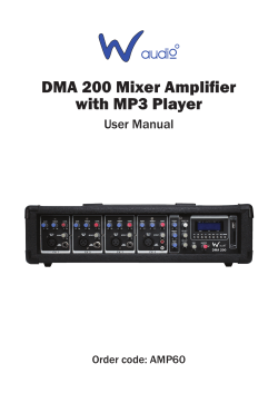DMA 200 Mixer Amplifier with MP3 Player