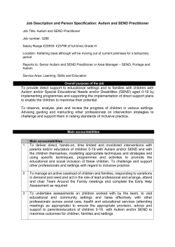 Job Description and Person Specification