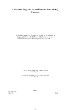 Church of England (Miscellaneous Provisions) Measure