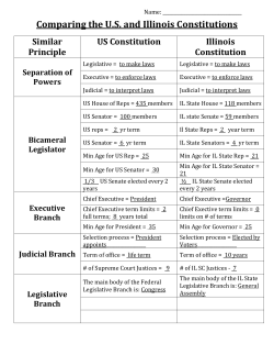 Comparing the U.S. and Illinois Constitutions