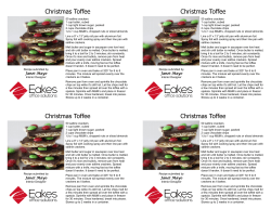 Christmas Toffee