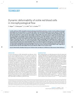 Dynamic deformability of sickle red blood cells in