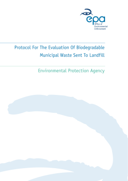 Protocol For The Evaluation Of Biodegradable Municipal