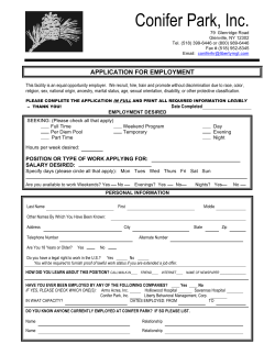 PDF Employment Application