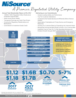 NiSource Investor Fact Sheet pdf 178 KB Link