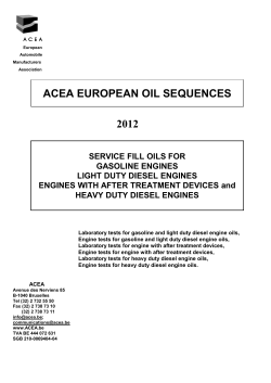 2008 ACEA European Oil Sequences