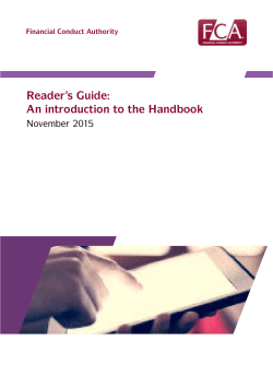 Reader`s Guide: An introduction to the Handbook