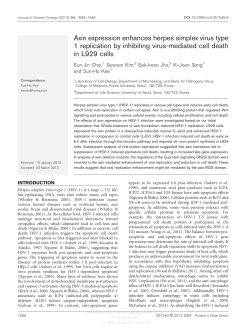 Axin expression enhances herpes simplex virus type 1 replication by