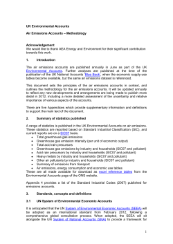 Overview of atmospheric emissions