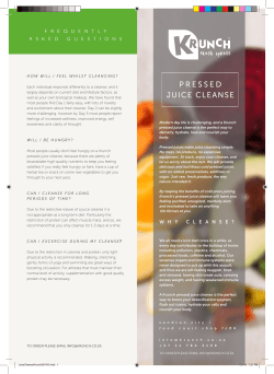 pressed juice cleanse