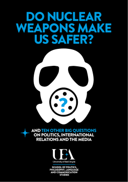 do nuclear weapons make us safer?