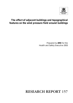 RR157 - The effect of adjacent buildings and topographical
