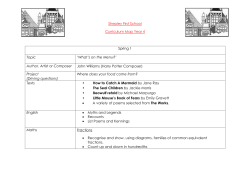 Shepley First School Curriculum Map Year 4 Spring 1 Topic `What`s