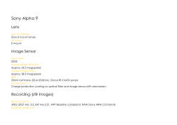 Sony Alpha 9