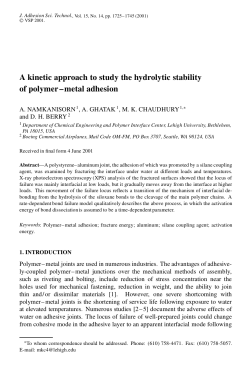 A kinetic approach to study the hydrolytic stability of polymer