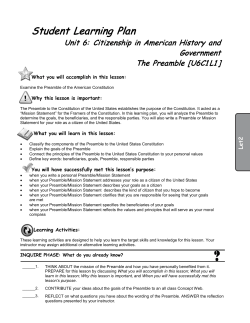 Student Learning Plan