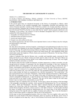 The History of Cartography in Albania