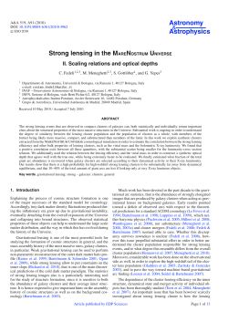 Strong lensing in the MARENOSTRUM UNIVERSE
