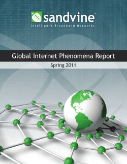 Sandvine Global Internet Phenomena Report - Spring 2011