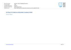 Extracts used in Reading characters File 25
