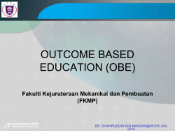 outcome based education (obe)