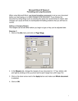 Microsoft Word 97 Basics II