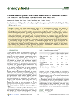 Laminar Flame Speeds and Flame Instabilities of Pentanol Isomer
