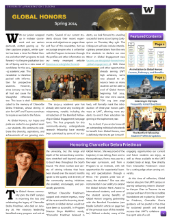 global honors - UW Tacoma - University of Washington
