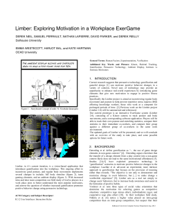 Limber: Exploring Motivation in a Workplace ExerGame