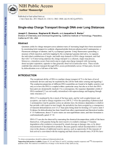 Single-Step Charge Transport through DNA over Long Distances